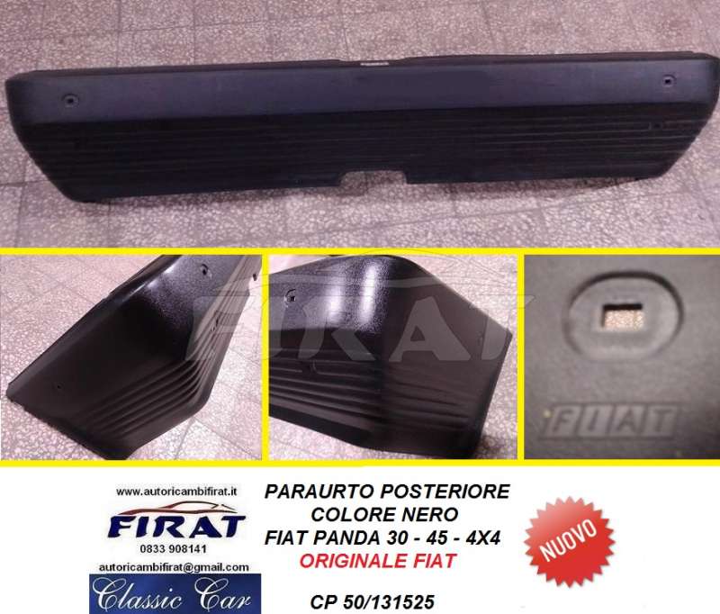 PARAURTO FIAT PANDA 30 - 45 - 4X4 POST. NERO ORIGINALE
